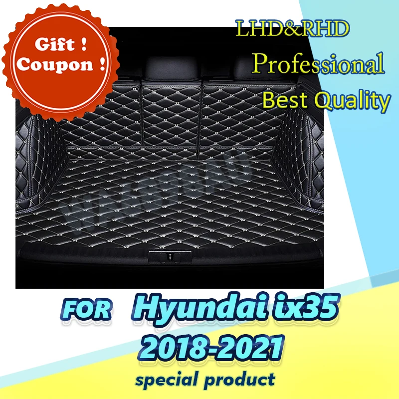 Vlastné vysokokvalitné autá Trunk Mat pre Hyundai IX35 2018 2019 2020 2021 Interiérové ​​doplnky Anti Dirty Carpet Rese Rat Mat