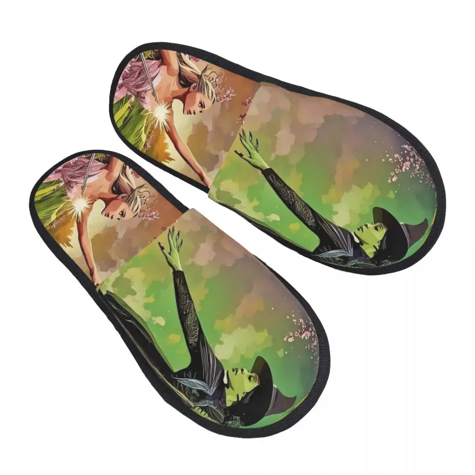 Vlastné W-Wicked The Musical Memory Foam Plippers Women Pohodný teplý dom papuče