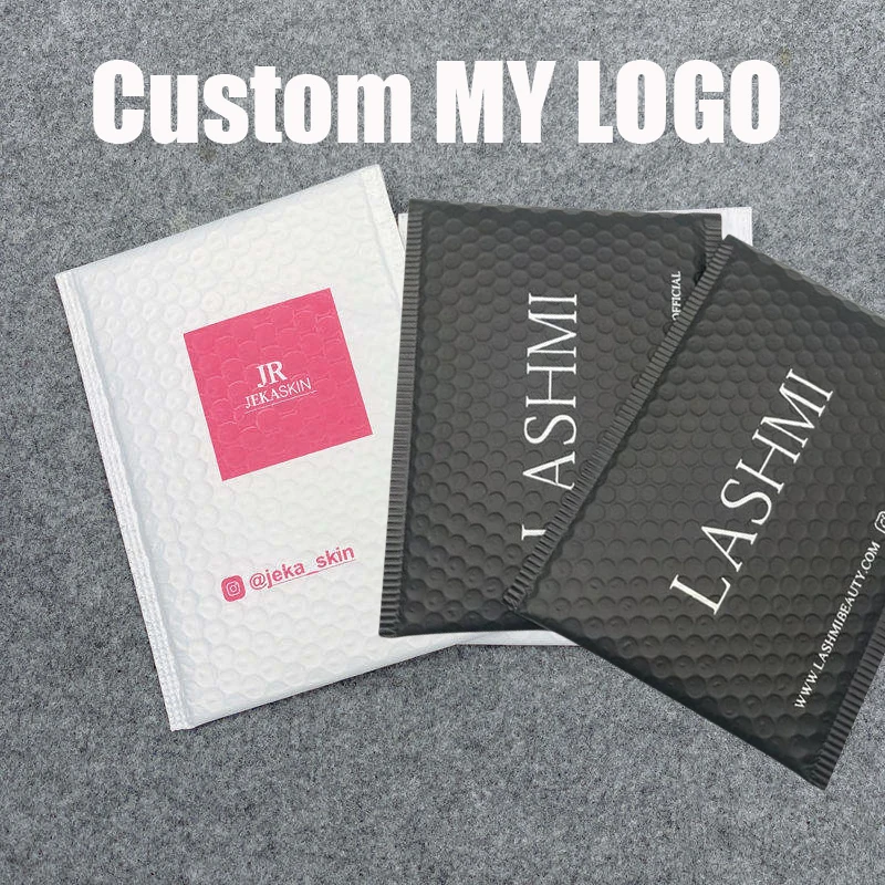Vlastný dizajn potlačená poštová taška s logom vodotesné čalúnené obálky s prepravné vrecká s vlastným pečaťou biela loď Bubble Mailers