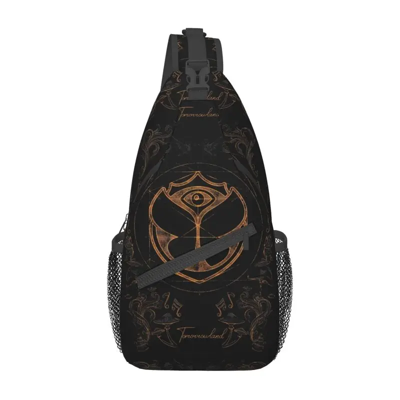Vlastný hudobný festival Tomorrowland Sling Bag pre mužov módne rameno hrudník Crossbody Cycling Camping Daypack