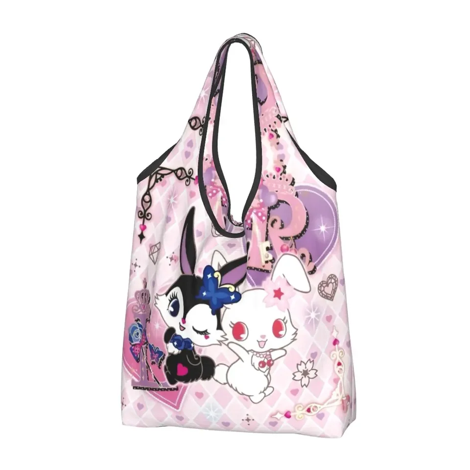 Vlastný kreslený klenot Sanrio japonský anime nakupovanie potravín Tote taška roztomilé nakupujúce tašky s veľkou kapacitou kapacita