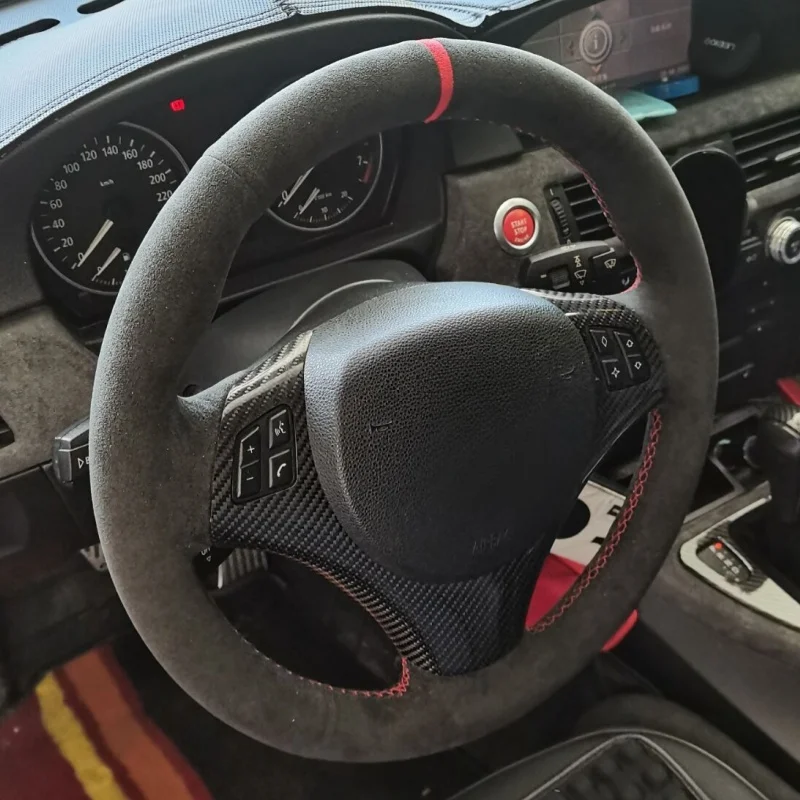Vlastný kryt volantu odolného voči opotrebovaniu pre BMW M Sport M3 E90 E91 E92 E93 E87 E81 E82 E88 Styling interiéru