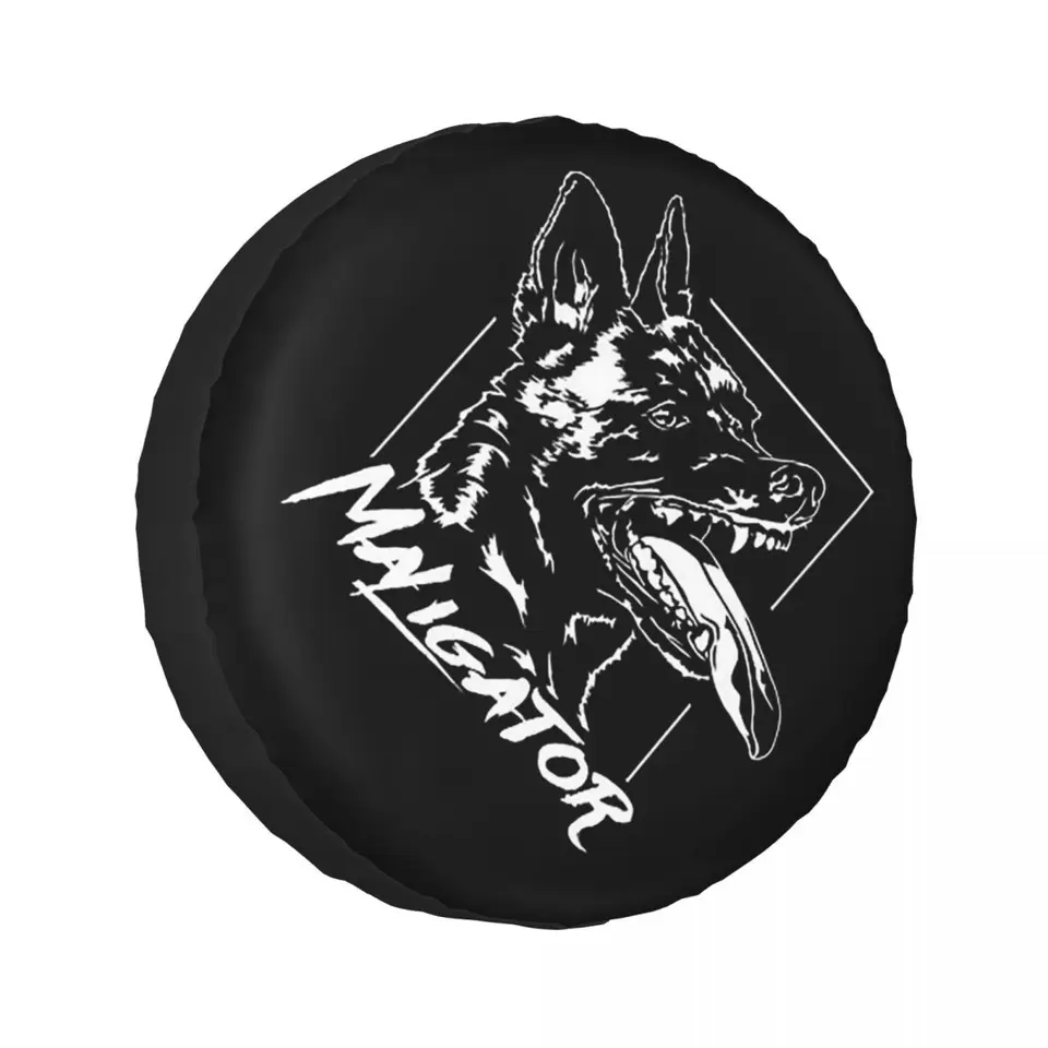 Vlastný maligátor belgický pastier psa Malinois portrét náhradný kryt pneumatík pre džíp Suv RV 4WD PAJERO 4X4 COLLECTOR OBSAHOVANIE