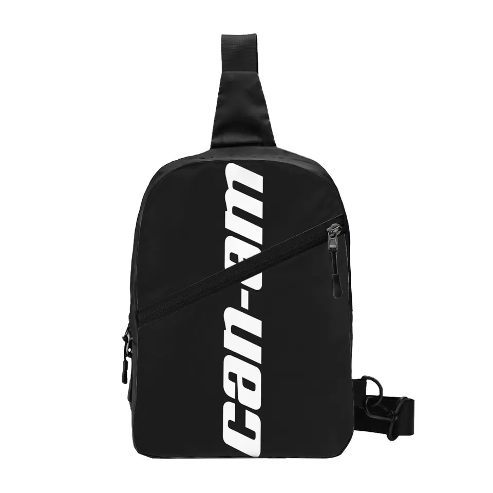 Vlastný motocykel BRP CAN-AM Print Sling Hrudný vrecko Vlastný batoh ramena pre mužov pre mužov, ktorí cestujú denný batoh