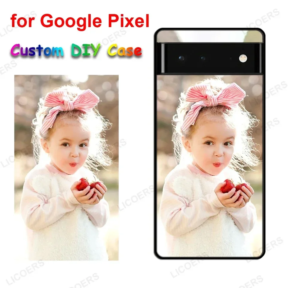 Vlastný prípad pre Google Pixel 9a 9 8 7 6a 6 Pro 5 4A XL Pase DIY Tlač fotografie Fotograf