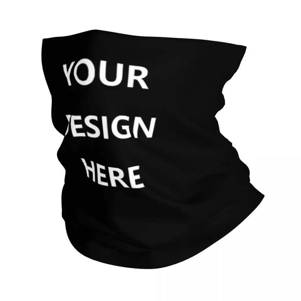 Vlastný svoj dizajn tu tu Bandana Neck Gaiter pre turistické kempingové zábalové šatky Pridajte svoje vlastné foto textové logo Balaclava Warmer