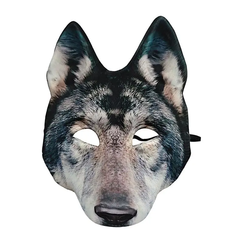 Vlk hlava Masque strašidelná horor Masque Masque Masque Animal Masque mardi gras maskuráde masque pre halloween karneval luxusné šaty