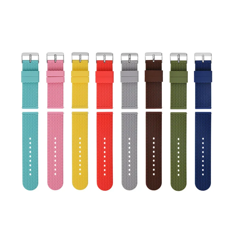 Vlnový vzor Silikónové doplnky, nepremokavé vodotesné športy Pohodlné pre inteligentné ruky rýchle uvoľnenie Universal WatchBand