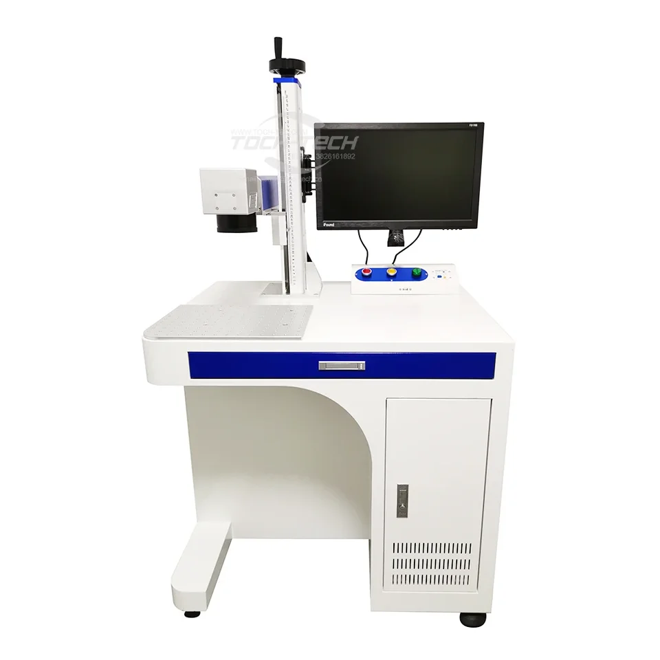 Vlákno laserové označenie stroja cena stola Typ Raycus Fiber Laser Machine zlaté strieborné šperky pre kov 20W 30W 50W 60W