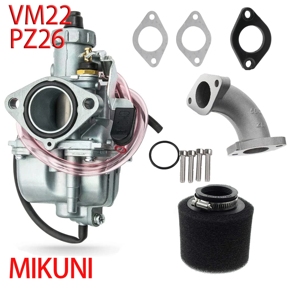 VM22 26 mm karburátorová súprava Fit Fit for Mikuni Prístroj Pipe Pit Dirt Bike 110cc 125cc 140cc Lifan YX Zongshen Quad ATV Dirt Pit Bike Bike