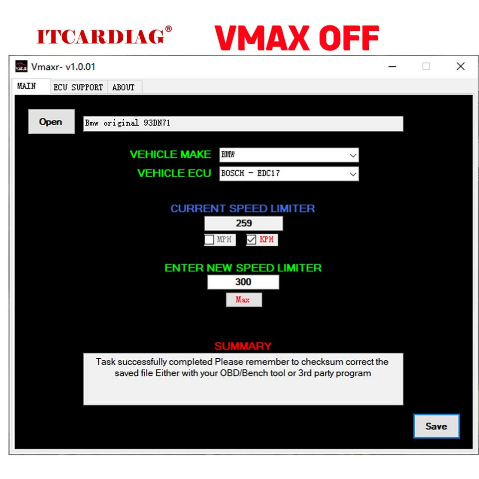 Vmaxr vmax vypnuté softvér odomknite obmedzovač rýchlosti automobilov pre vag alfa bmw fiat hyundai kia opel saab auto vmax km zmenu