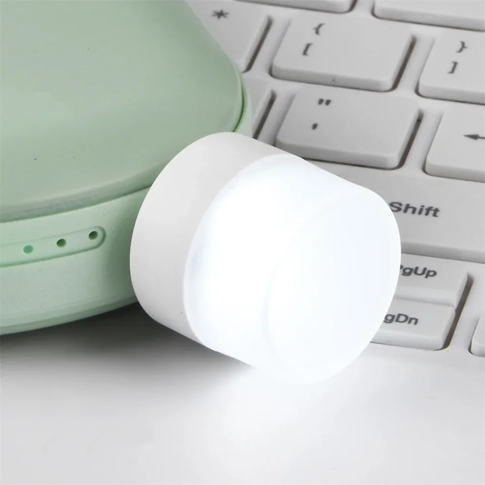Vnútorná atmosféra žiarovky žiarovky interiérové ​​svetlo Mini USB LED nočné svetlo PP+ABS vysokokvalitné úplne nové nové