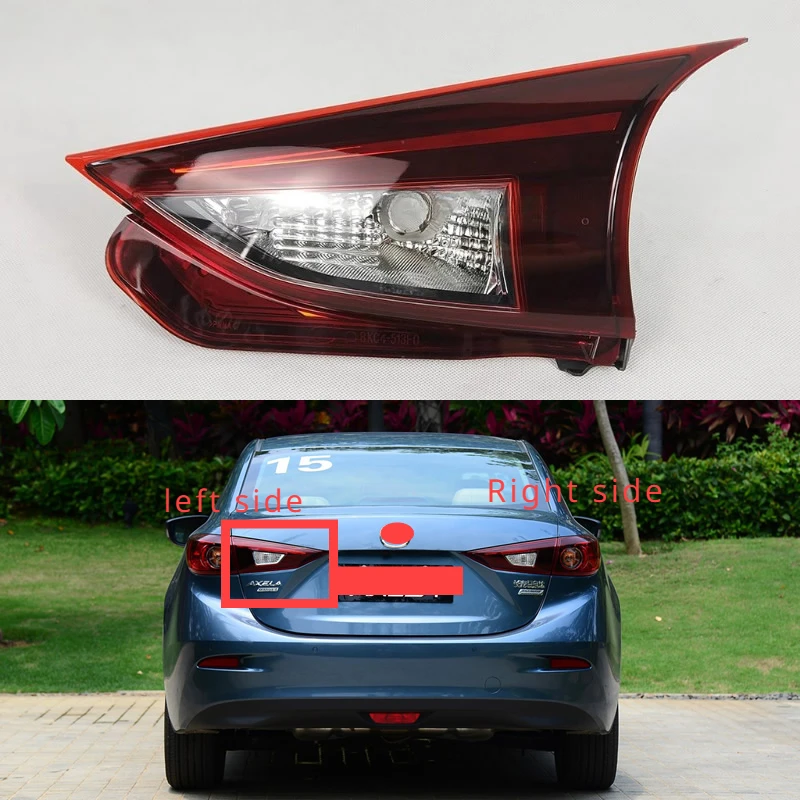 Vnútorná chvostová lampa pre Mazda 3 Axela Hatchback 2014 2015 2016 Halogén zadný zadný žiarovka Cysing bez línie bez svetla