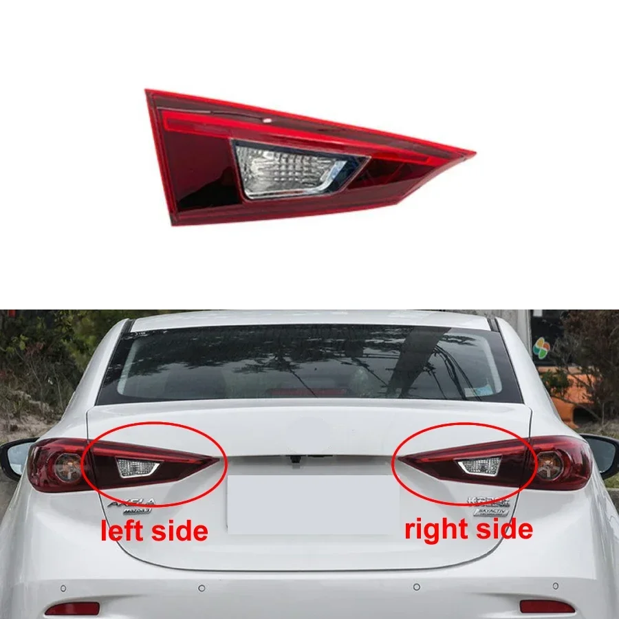 Vnútorná chvostová lampa pre Mazda 3 Axela Sedan 2017 2018 2019 LED zadné zadné zadné svetlá kryty bez linky a svetla