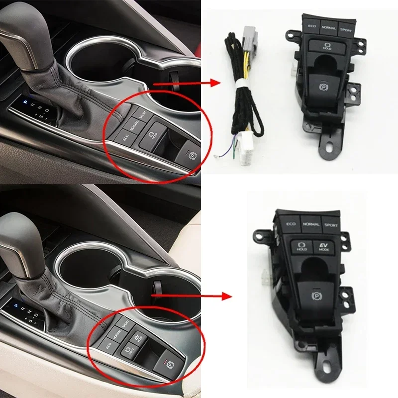 Vnútorná elektronická parkovacia brzdová brzdová brzdová brzdová brzda Eco Sport Režim prepínač pre Toyota Camry Xv70 V70 2018 2019-2023