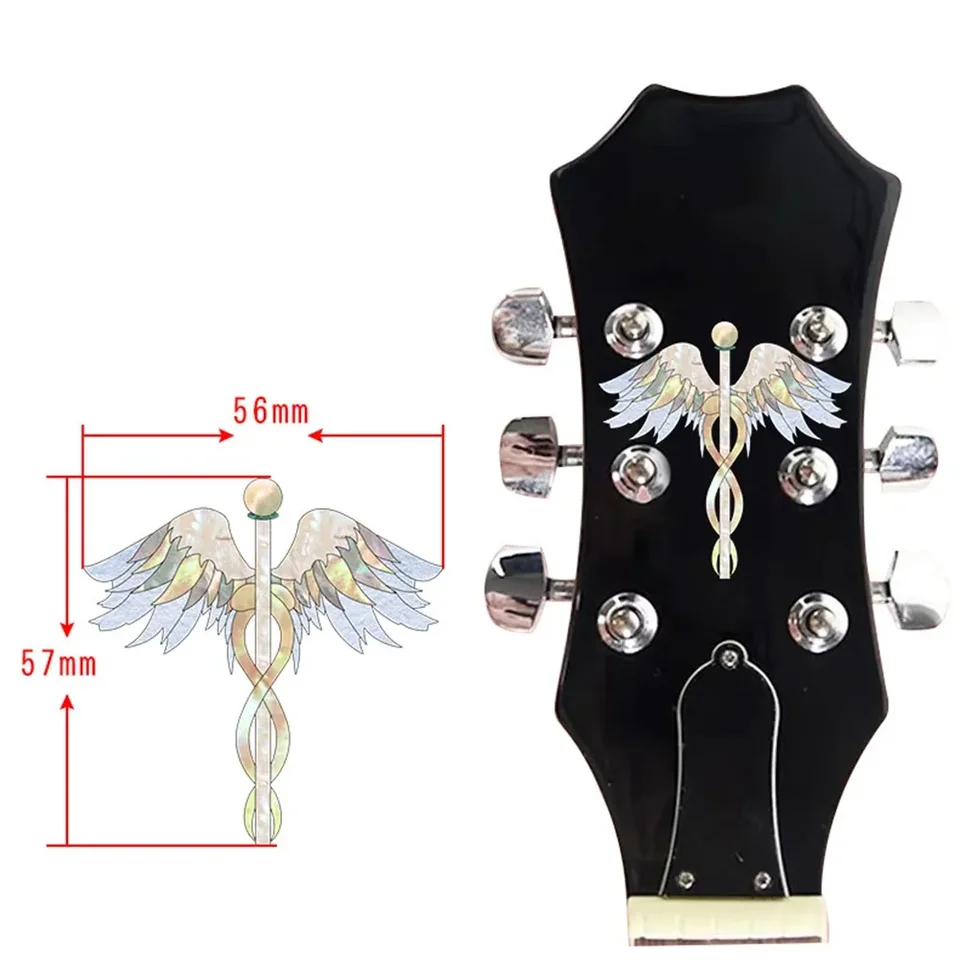 Vnútorná gitarová nálepka Nálepky vložky na gitaru Gitarové ozdoby Doplnky kvetiny gitara gitara gitara krk v prehliadači