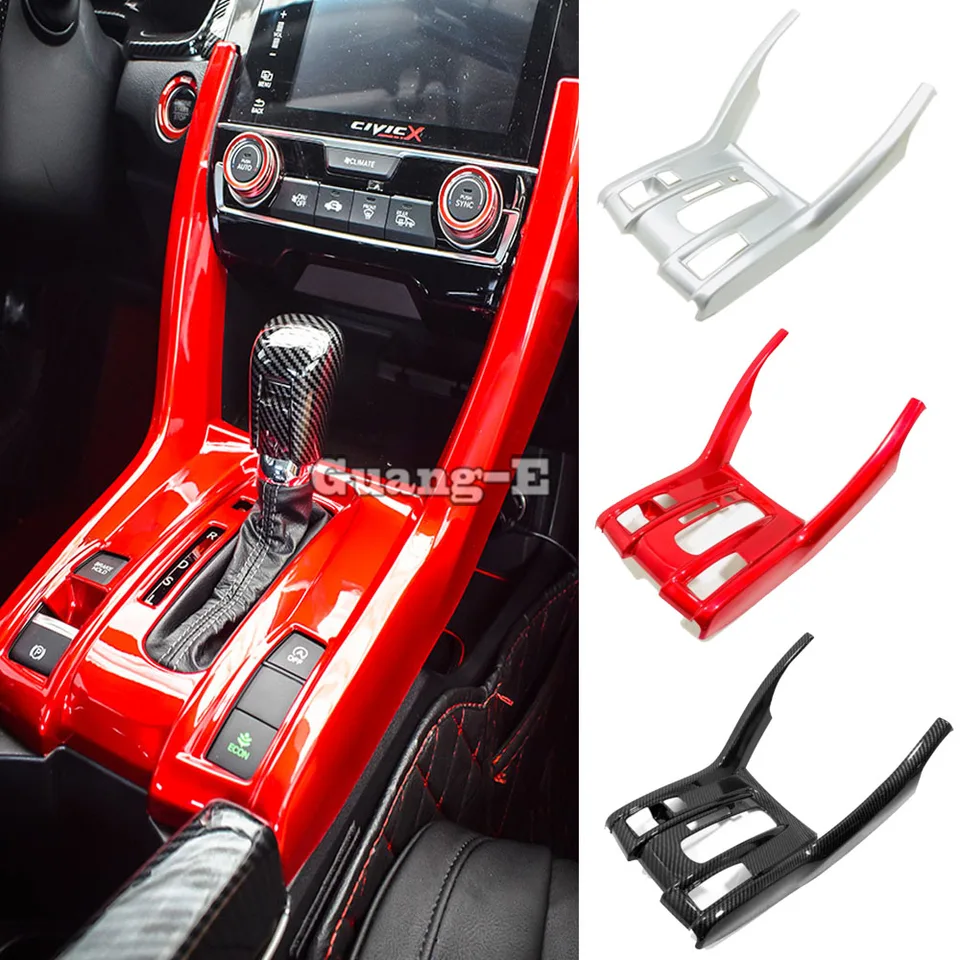 Vnútorná ručná brzda Shift Striem Paddle Paddle Cup Switch Rámka Ráme pre Honda Civic 10. Sedan 2016 2017 2018 2019 2020 2021