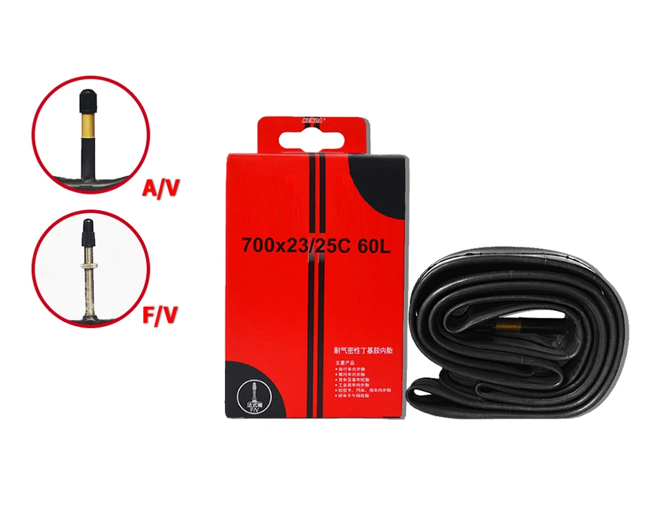 Vnútorná trubica na bicykli Vnútorná trubica 700C 18-23C 23-25C 28-32C 35-43C 45C Camera Schrader Presta Venve Vnútorná trubica Road Road Pneumatiky Bike Bike Bicykle