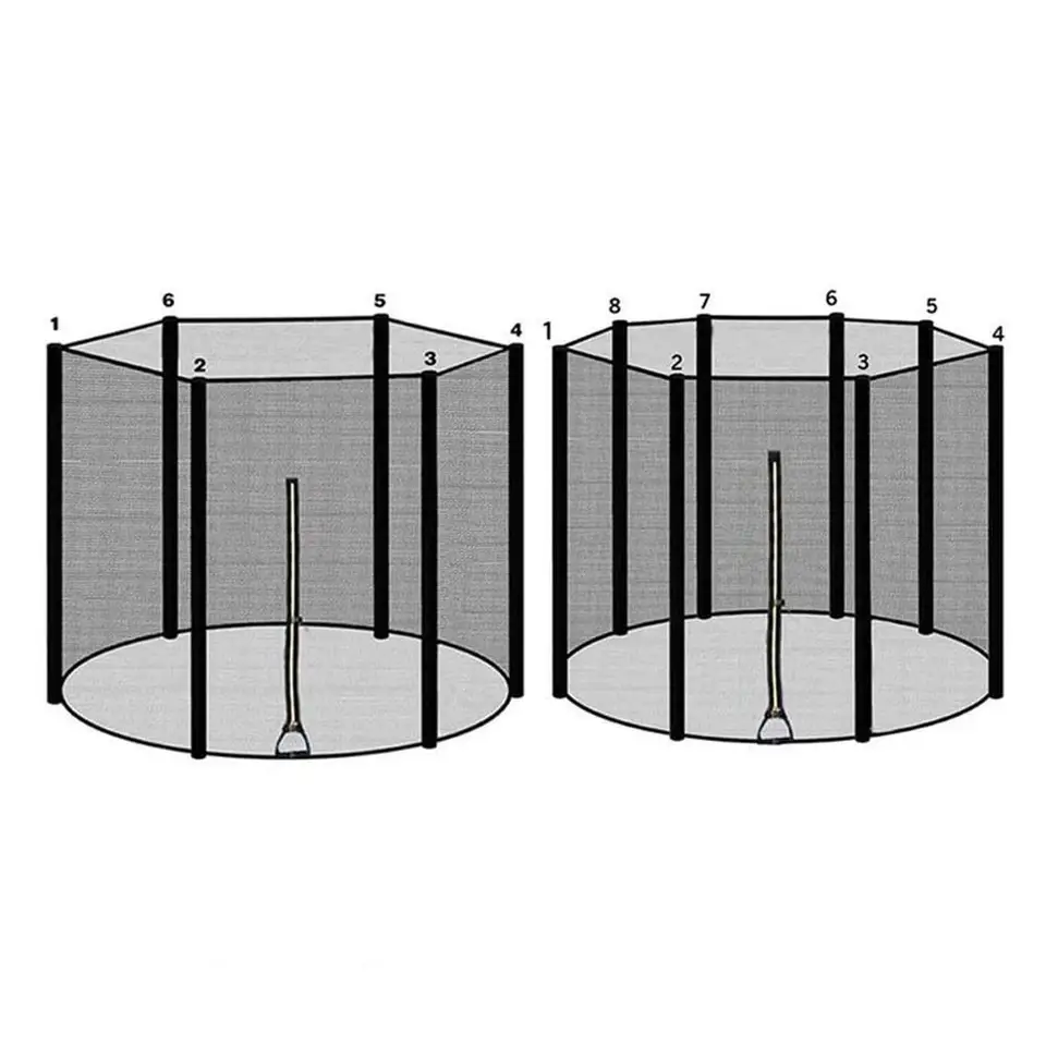 Vnútorná vonkajšia trampolína ochranná sieť proti pádu Vysokokýdle skákacie podložky Trampoline Ochrana Ochrana Ochrana