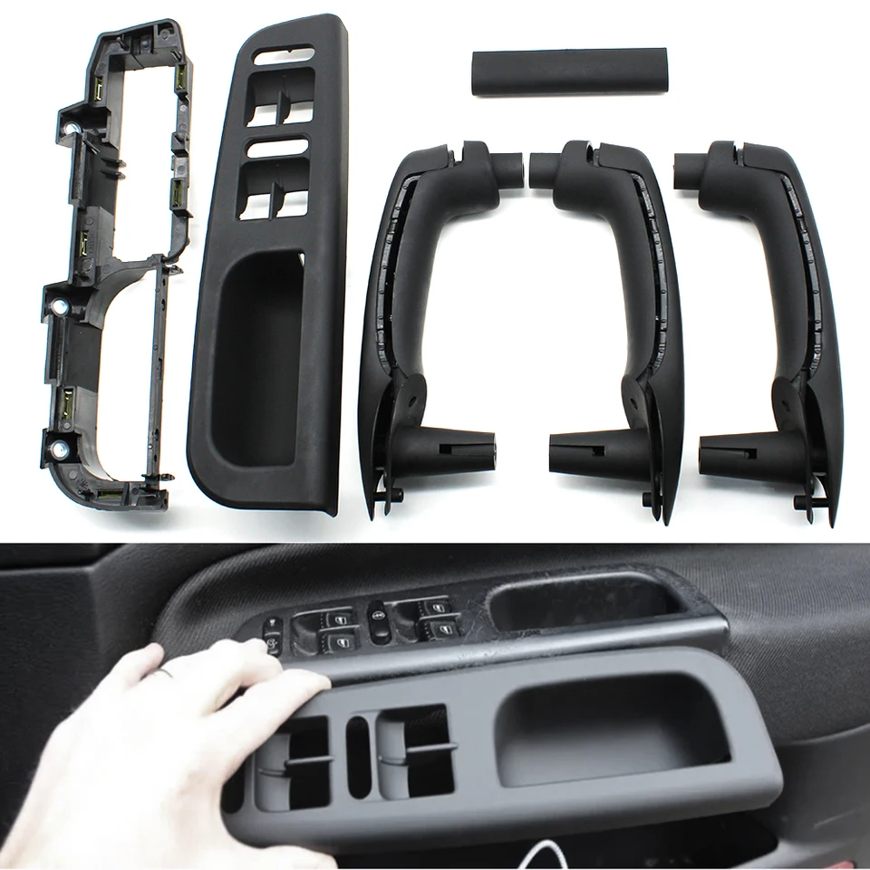 Vnútorné auto predné zadné zadné ľavé rukoväť rukoväť kľučky panela pre panel Volkswagen VW Bora Golf 4 MK4 Jetta 1999-2004