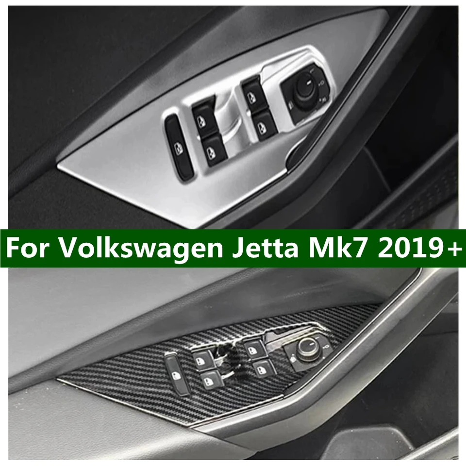 Vnútorné dvere okenné okno sklo zdvíhací spínač gombíka Decor Decor Remov obklad pre Volkswagen Jetta Mk7 2019 - 2022 Automobilové doplnky