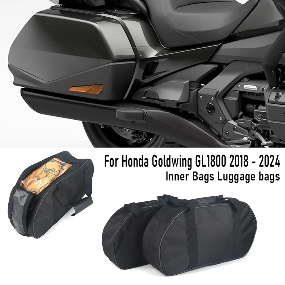 Vnútorné tašky na motocykle Vnútorné vrecká na batožinu čierne pre Honda Goldwing GL1800 2018 2019 2020 2021 2022 2023 2024