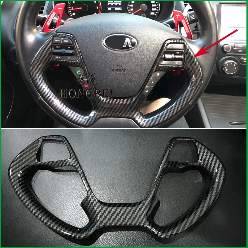 Vnútorný interiérový volant gombíky dekorácie krycí kryt nálepky pre Kia Ceed 2013 2014 2015 Automatické diely
