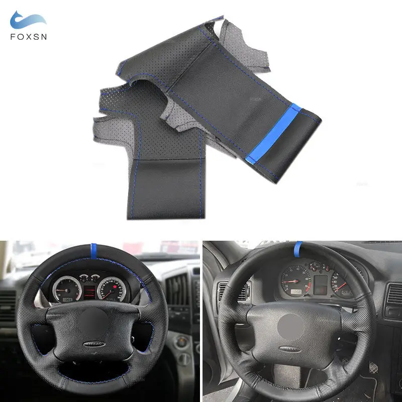 Vnútorný kryt na volant Kryt kože kožené čalúnenie pre VW Golf 4 MK4 Passat B5 1998 1999 2000 2001 2002 2003 2004