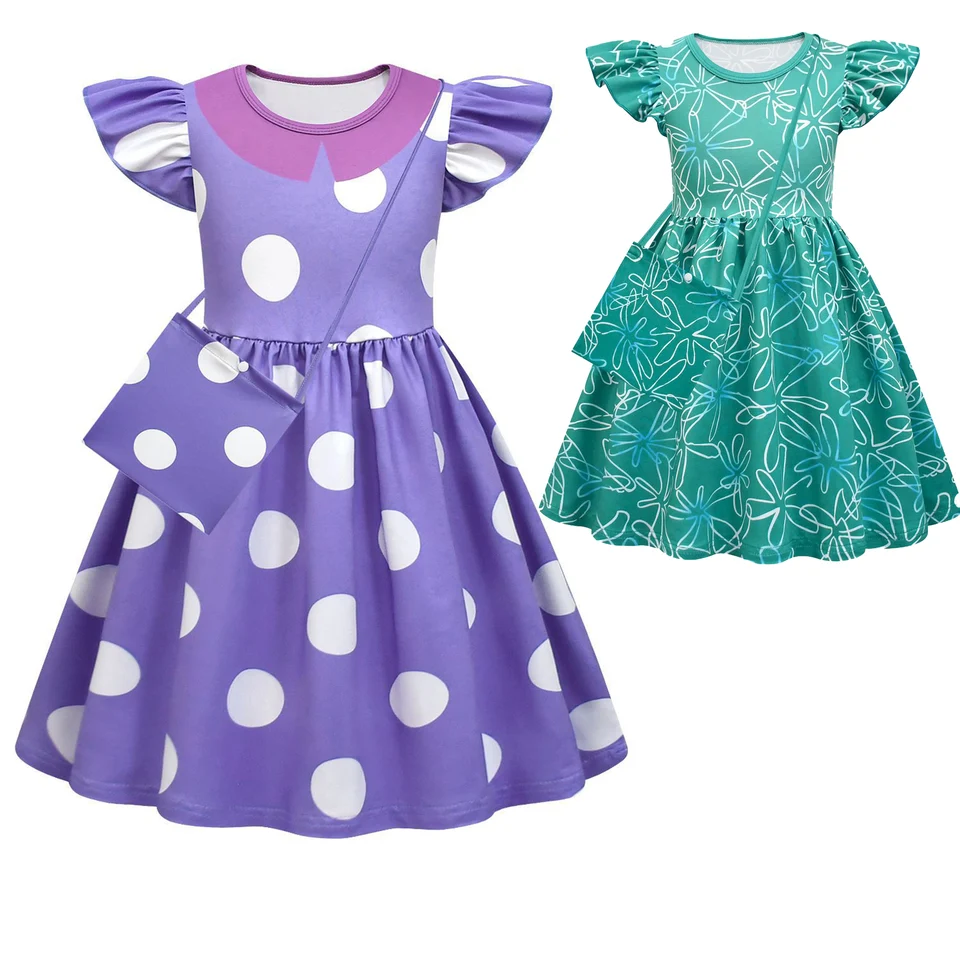 Vo vnútri O-out Envy Cosplay kostýmy dievčenské šaty Envy inšpirované šaty vrecká na parochňu Kids Halloween Roleplay Party Vestido