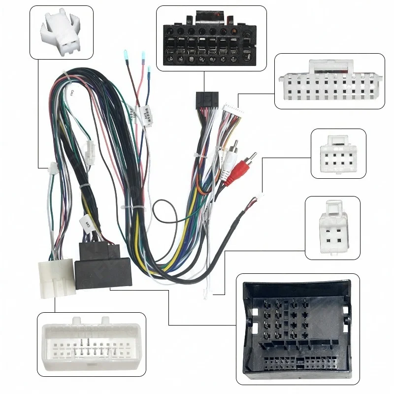 Vodič ISO Can Can Bus Decoder Audio RCA Plug Cable Adapter pre Renault Megane Fluence