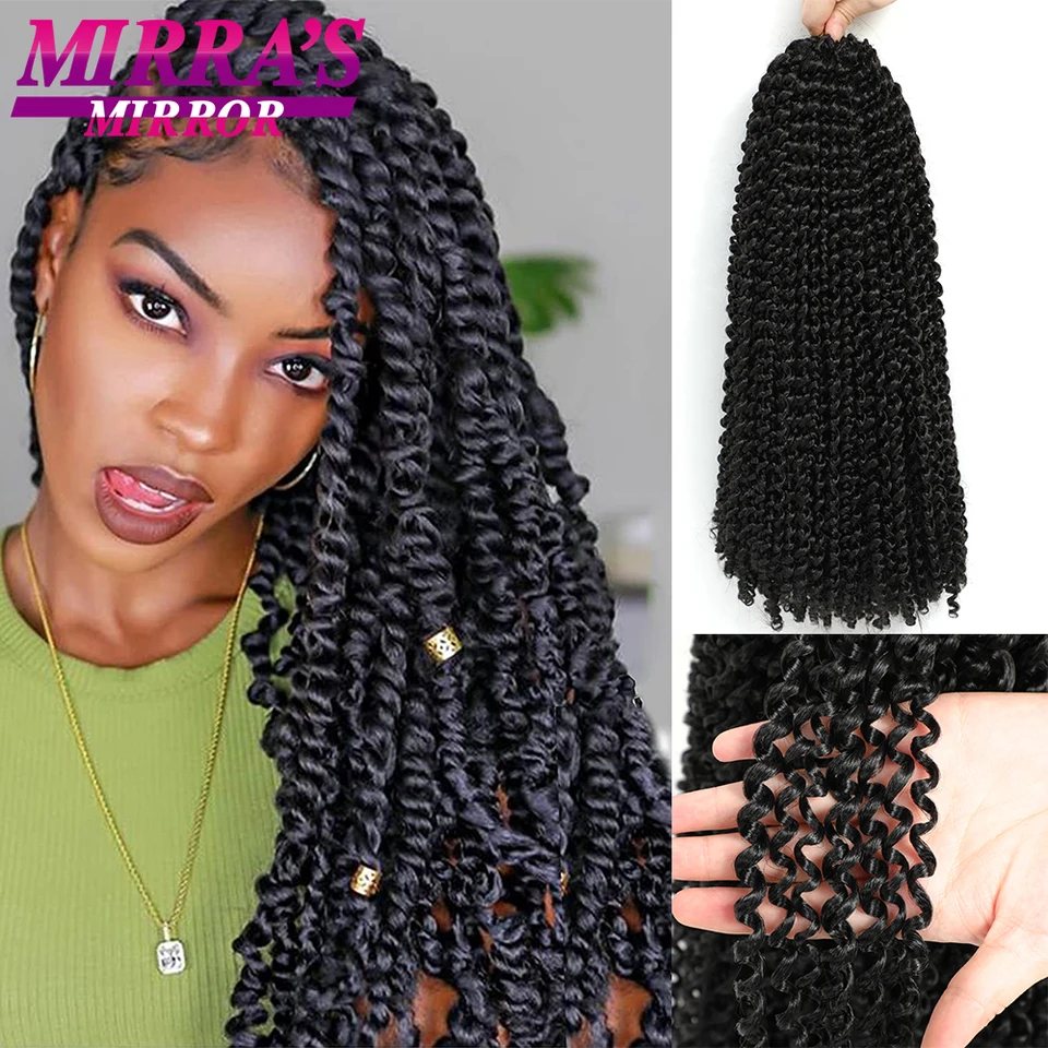 Vodná vlna Twist Twist Hrubské vlasy 14/18/24 palca háčkovanie vášeň Twist Hair Syntetické vrkočky Ombre opletenie vlasov predlžovanie vlasov