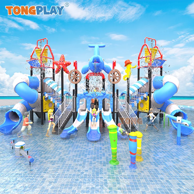 Vodné ihrisko Položky zábavný park vybavenie Voda Slide Aqua Play Games Equipment
