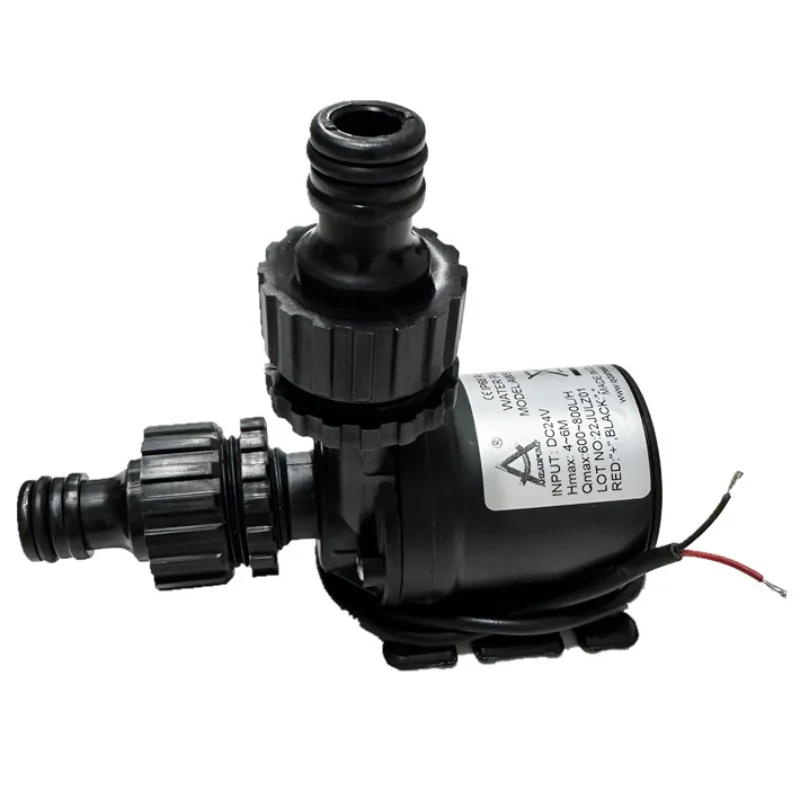 Vodné čerpadlo 12 V High Tlace Ultra Tiché solárne Solárne DC 24 V zdvih 5m 800 l/h