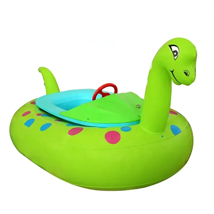 Vodný park pobavené jazdy mini UFO nafukovateľný nárazník čln dino park továrenská cena Kids Elektrické vodné nárazníky člny