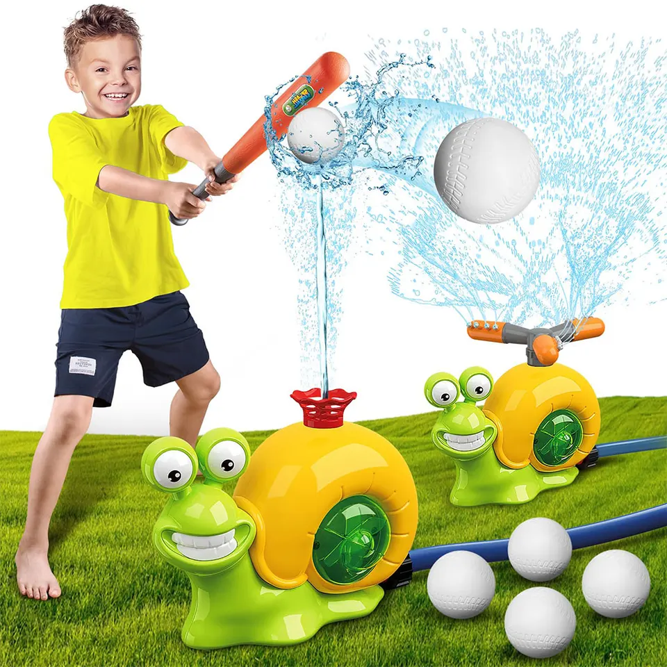Vodný postrekovač baseball hračky slimák slimák Sprinkler Outdoor Water Hračky sprejové hračky pre letné záhradné trávniky na trávniku zábava