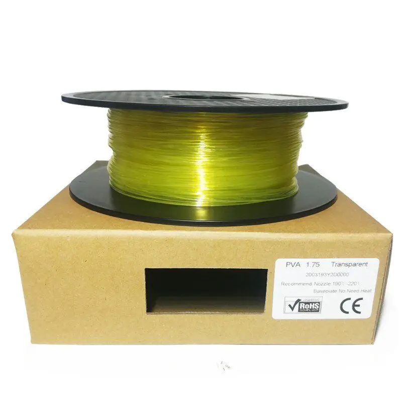 Vodný rozpustný vlákno PVA 1,75 mm podporný materiál pre 3D tlačiareň