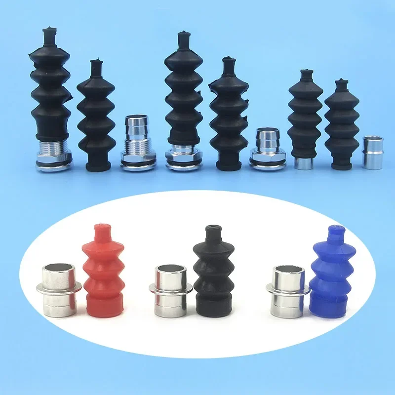 Vodotesná guma RC Watelovej gumová rukávy+hliníková základňa 27 mm/32 mm/37 mm/42 mm/60 mm kovárne Rádiobox/Servo Push Rod Tesie časti kormidla kormidla