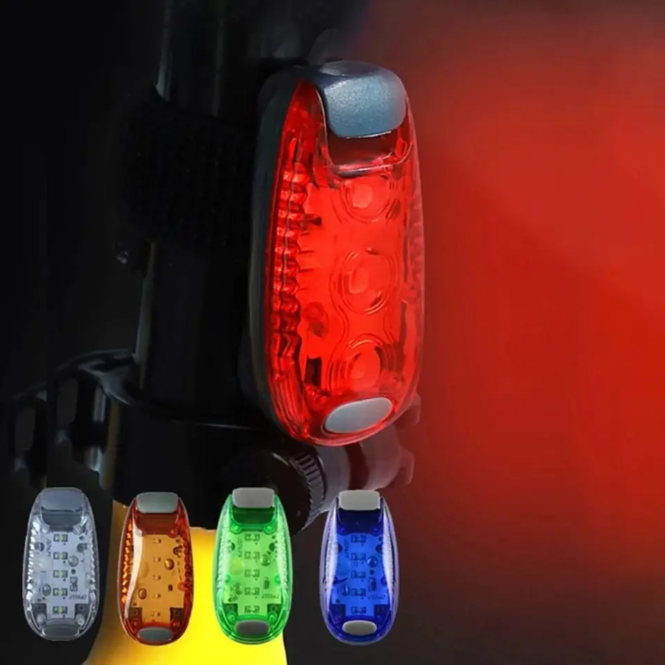 Vodotesná navigačná LED svetlá modrá/červená/zelená signálna lampa bezpečnostná sponka na Super-Bright 5Leds Cycling Lamp Morine Boat