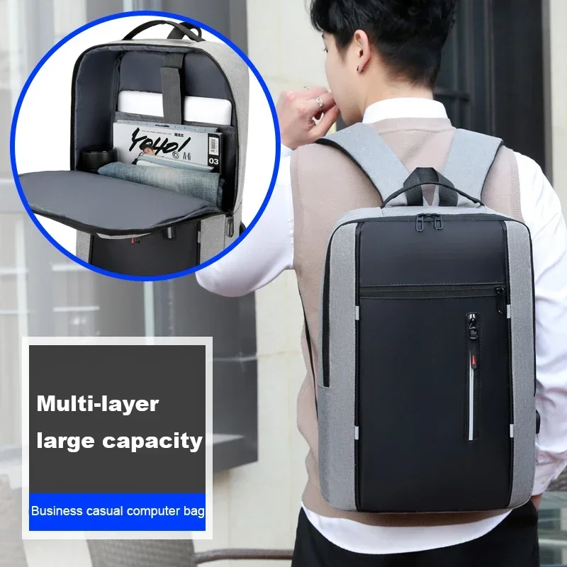 Vodotesné cestovné batohy pre mužov Multifunkčná veľká kapacita 14 15,6 palca notebook batohový batoh pre neformálne Študent Schoolbag
