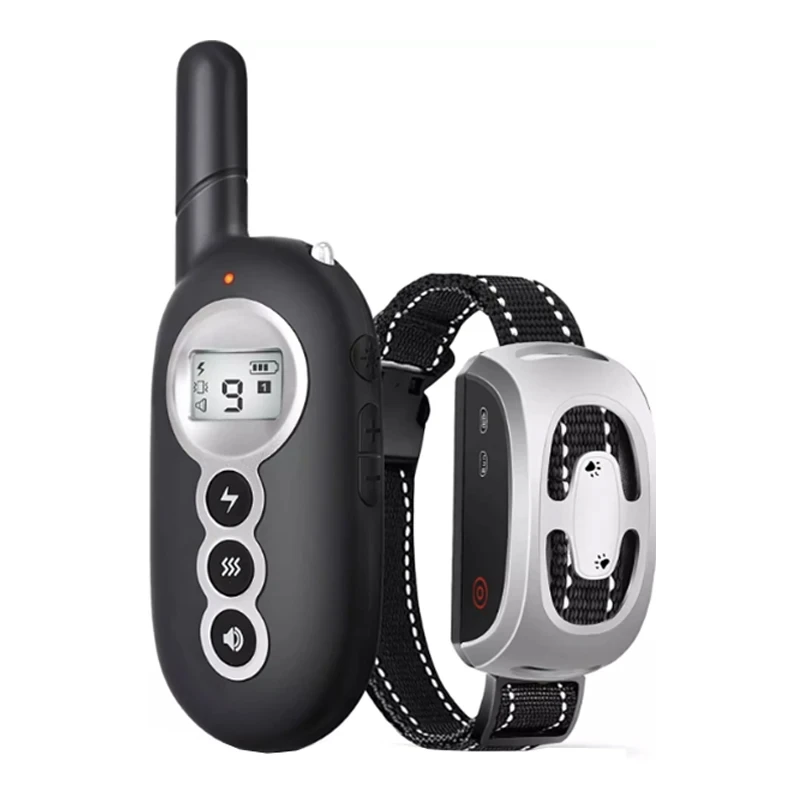 Vodotesné nabíjateľné elektrické domáce zvieratá diaľkové ovládanie PET s LCD Display Shock Vibration Orange Golier Oranžový golier pre 1-2 psov
