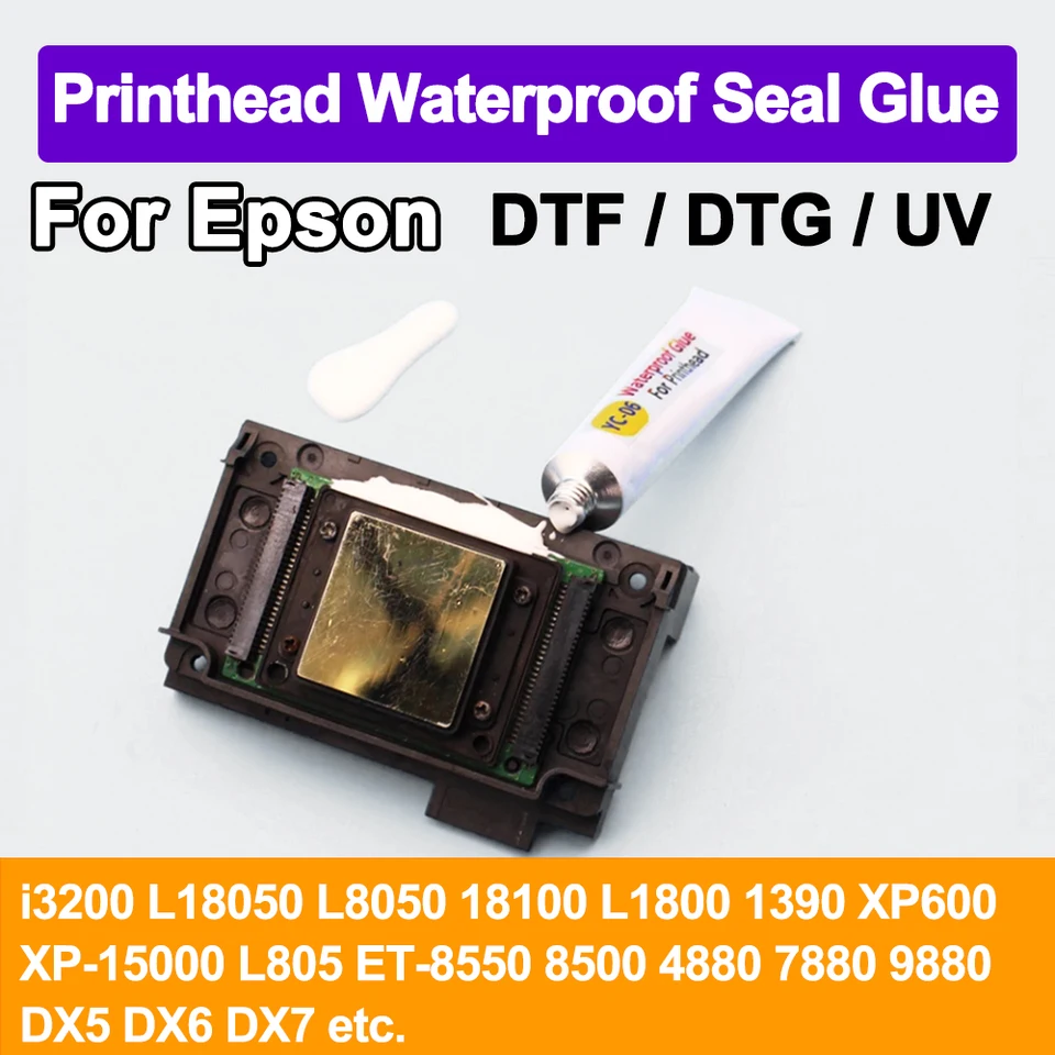 Vodotesné tesnenie lepidla XP600 I3200 4720 DX5 DX6 DX7 Tlápenie tlačovej hlavy zabraňujú poškodeniu atramentovej kvapaliny pre EPSON DTF DTG UV