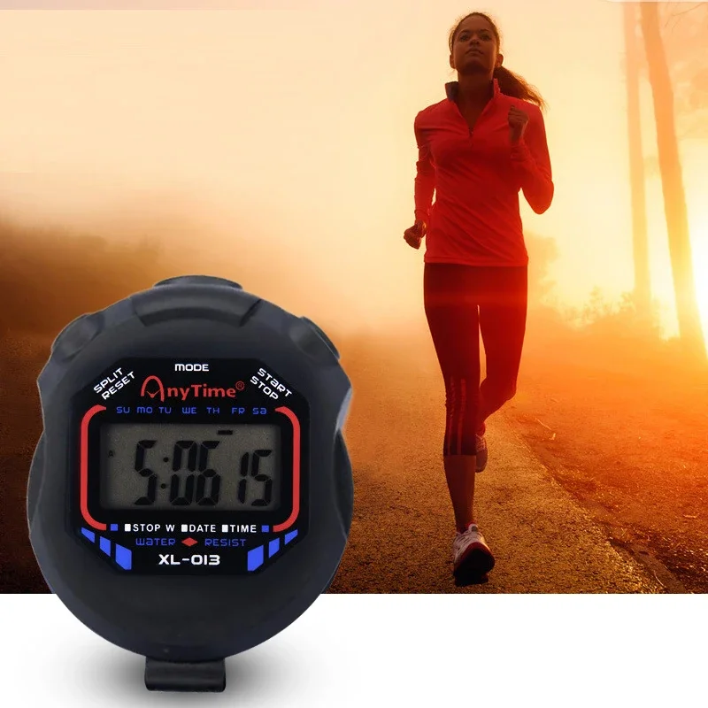 Vodotesný chronometer vreckový vreckový vrecko Profesionálny digitálny šport Stopwwatch LCD Timer Stop Watch Časovač