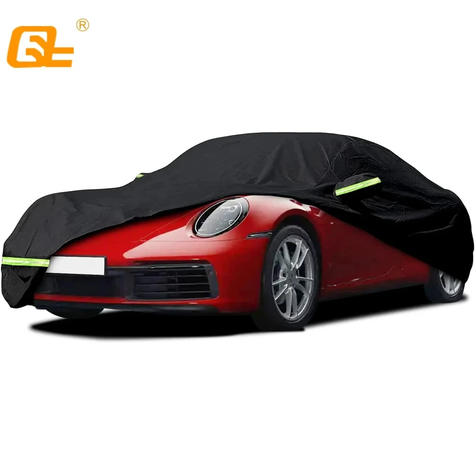 Vodotesný kryt automobilu pre roky 1998-2023 Porsche 911 Všetky počasie Plné kryty automobilov s dverami zipsu pre ochranu kokrostného klzáka Snow Rain Draž