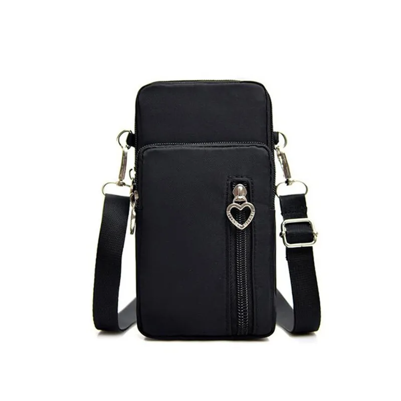 Vodotesný mobilný telefón vrecko Dámsky mini Oxford Crossbody Bag Denná viacvrstvová zipsová kabelka Príležitostné vonkajšie cestovanie