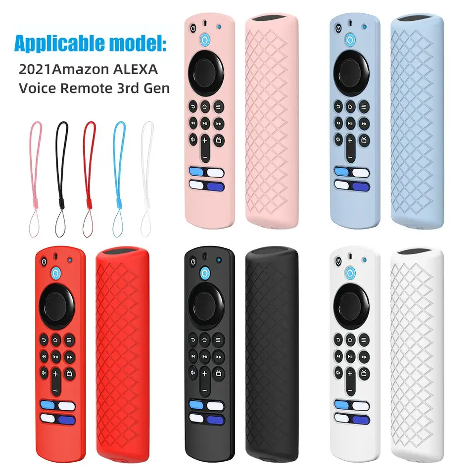 Vodotesný ochranný diaľkový ovládač Silikónový kryt diaľkového ovládania pokožky pre ochranné puzdro pre Amazon Fire TV Stick 3. gen