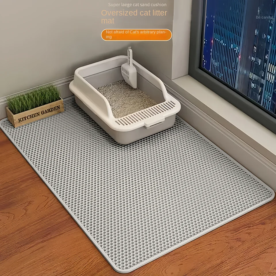 Vodotesný podstielka s dvojitou vrstvou Petbox Mat toaleta mačka s pieskovým pieskovým pieskovaním mlean