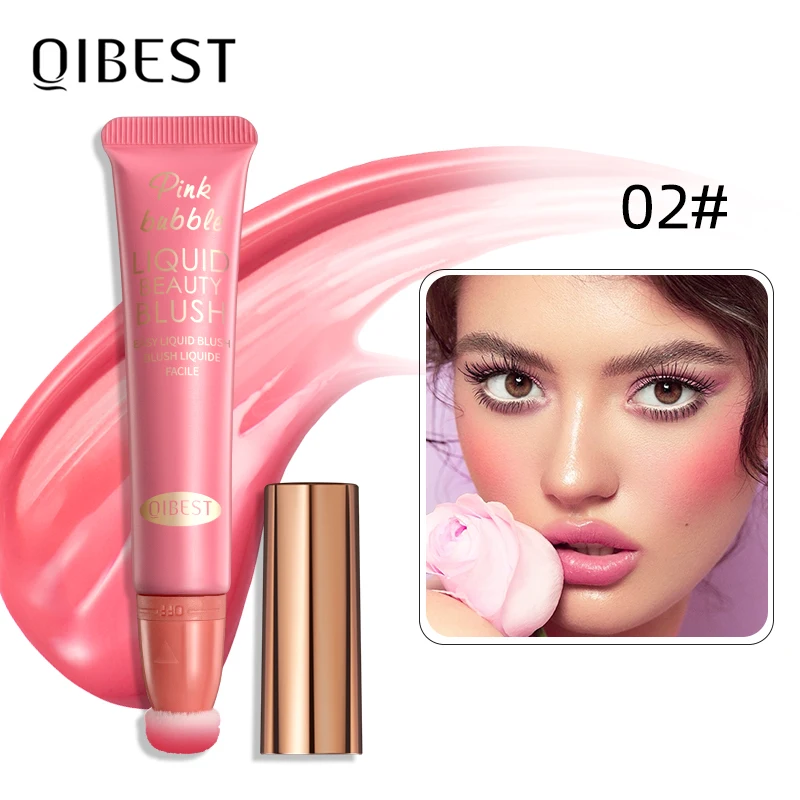 Vodová kvapalina Blush 5 odtieňov pre žiarivý a tvarovaný vzhľad make -up kórejského make -upu zvýraznenie kvetiny kvetina Pozná ženy