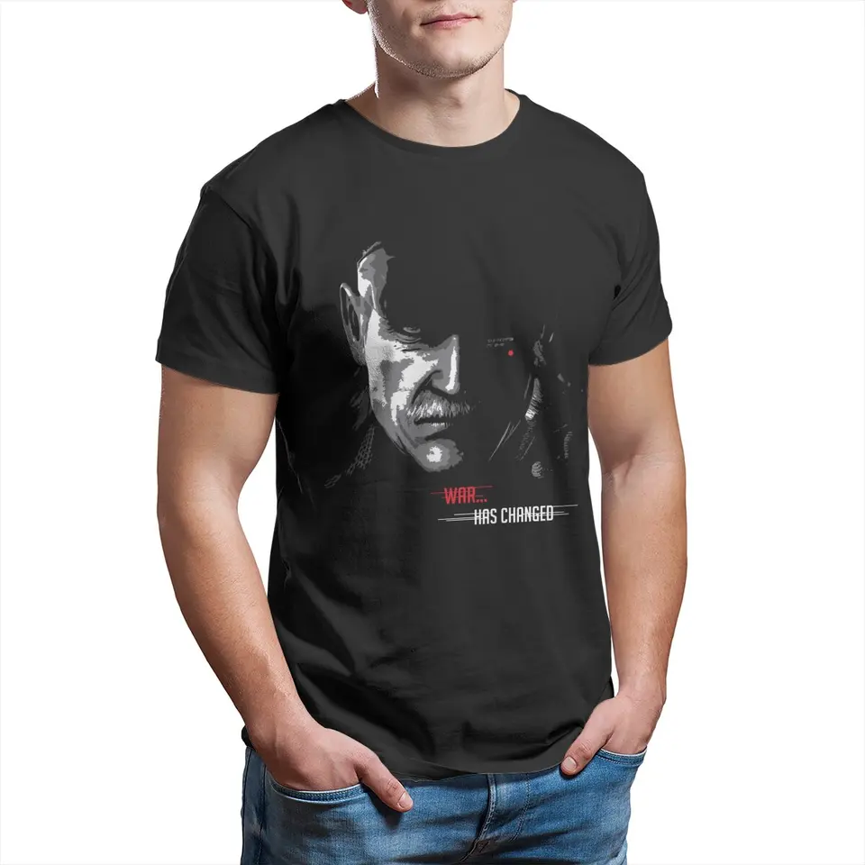 Vojna zmenila kovové zariadenie Solid Big Boss Unisex Tričko pre mužov 100% bavlnená vintage tričko Tričko Tričko oblečenie leto