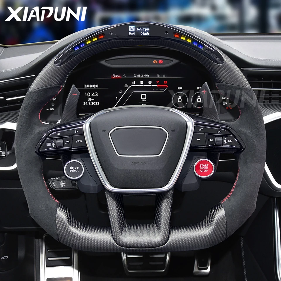 Volant LED pre Audi Sq5-Sq8 A5 A6 A7 A7 RS5 RS6 RS7 Q3 Q4 Q5 Q6 Q7 Q8 Q8 Prispôsobené RPM Racing Wheel