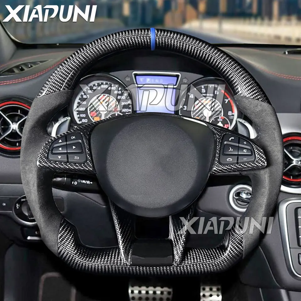 Volant z uhlíkových vlákien pre Benz Mercedes AMG CLA GLC GLB GLE GLE C63 E63 W205 W213 2014-2017